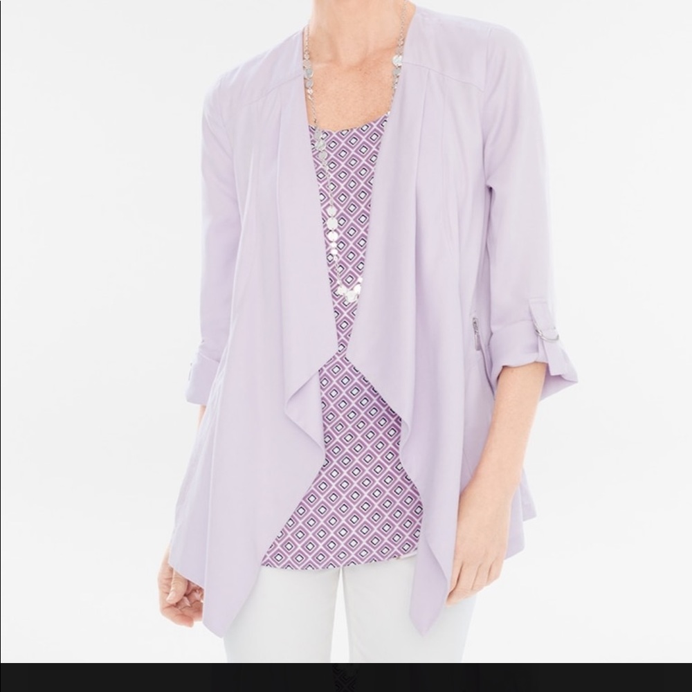 CHICO’S petite soft drape jacket - Picture 1 of 8